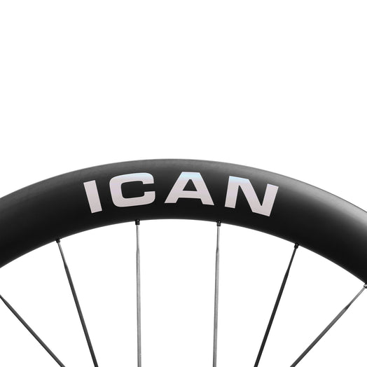 ICAN Aeris 50 disc carbone spoke wheelset 45T ratchet