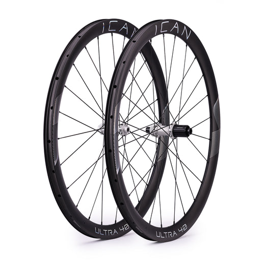 ICAN ULTRA 40 carbon disc wheels with ceramic bearings