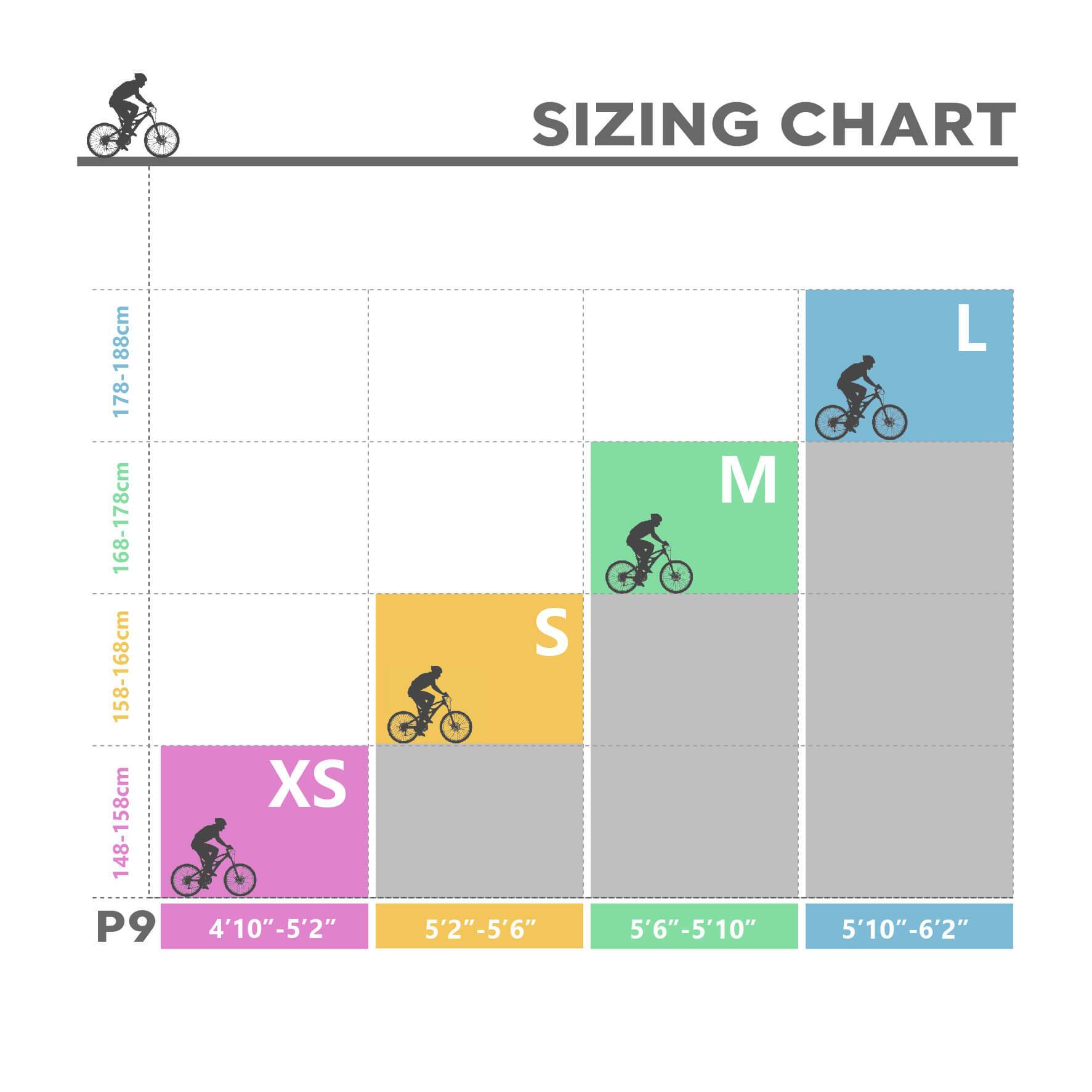 ICAN P9 Carbon MTB 148mm  Boost Frame Size Recommendation