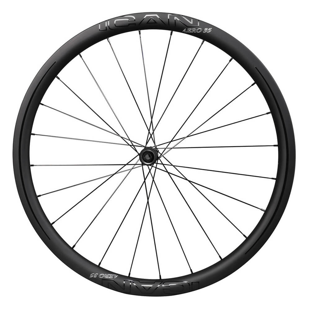 ICAN Carbon Disc Road Bike Wheels AERO 35 Disc
